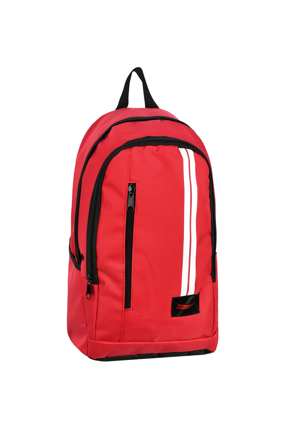 Duz Spor Sirt Cantasi Kirmizi