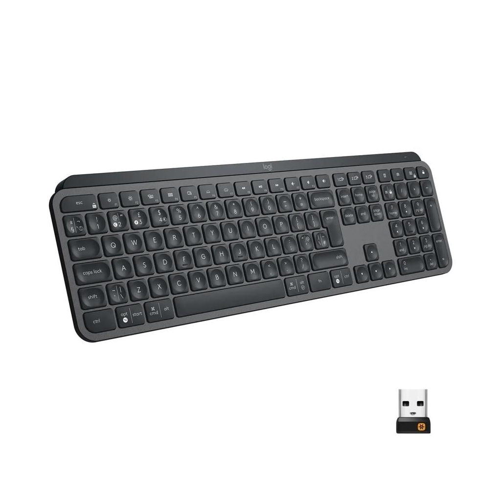 LOGITECH MX Keys S, 920-011594, Bluetooth, Turkce Q, Multimedya, Gelismis Aydinlatmali, Klavye