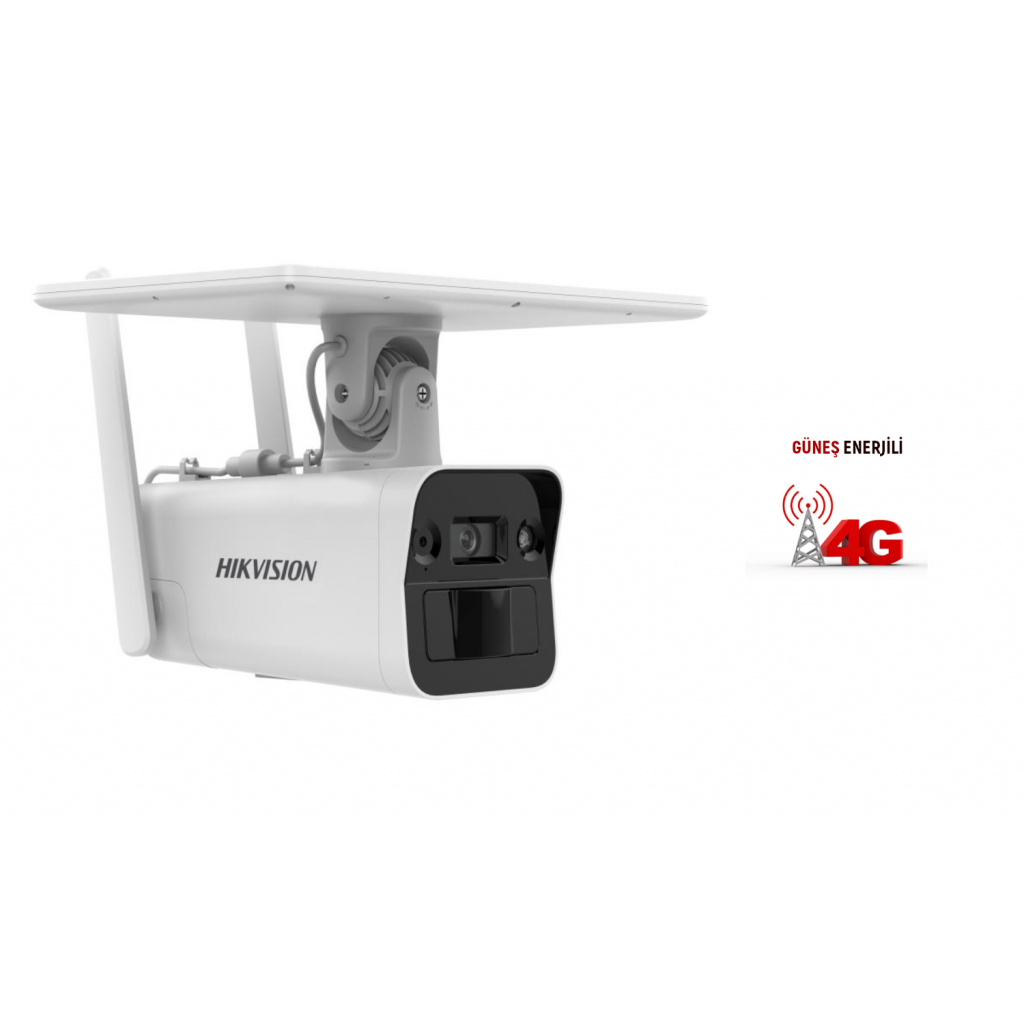 HIKVISION DS-2XS2T41G1-ID/4G, 4Mpix,  4mm,   30Mt Gece Gorusu, Dahili Mikrofon, 4G, Solar  IP Kamera