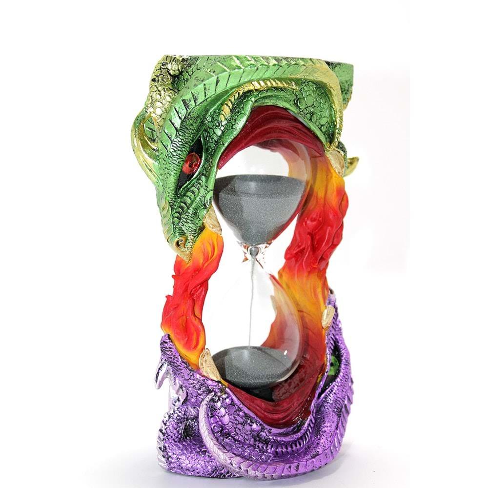 Polyester Dragon Tasarimli Kumsaati Dekoratif Hediyelik