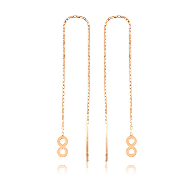 925 Ayar Gumus Zincirli Sonsuzluk Kupe