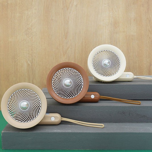 Tasinabilir Mini El Fani Vantilator Sarjli 3 Kademeli Tasima Ipli