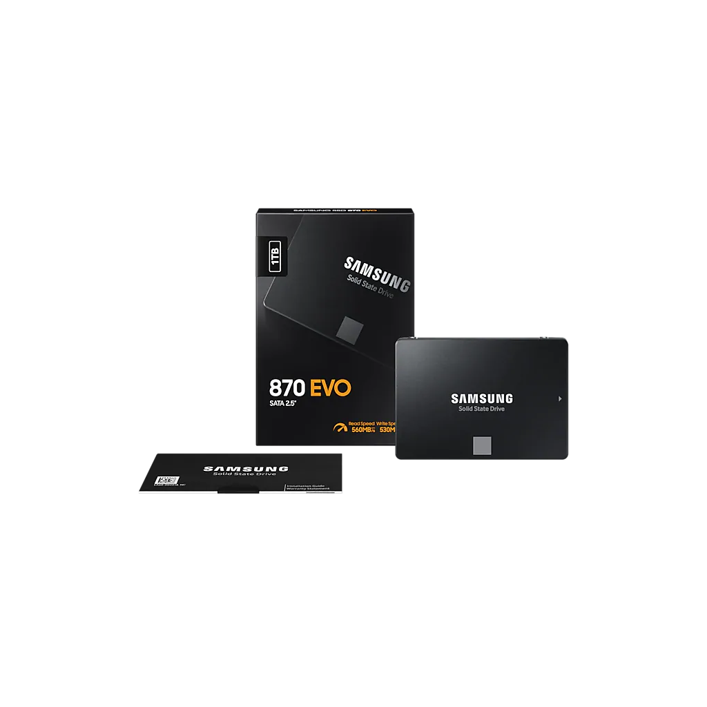 SAMSUNG MZ-77E1T0BW 870 EVO 1TB 560/530, 2,5" SATA SSD (Turkiye Distributoru Garantili)