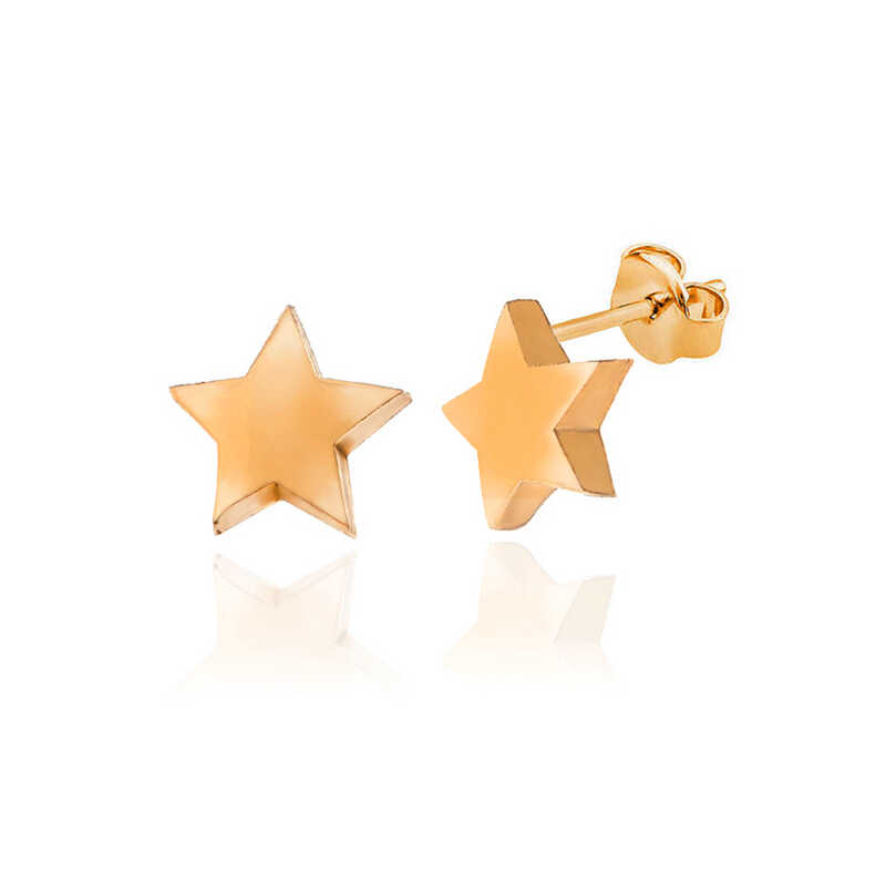 Gumus Rose Yildiz Civili Kadin Kupe