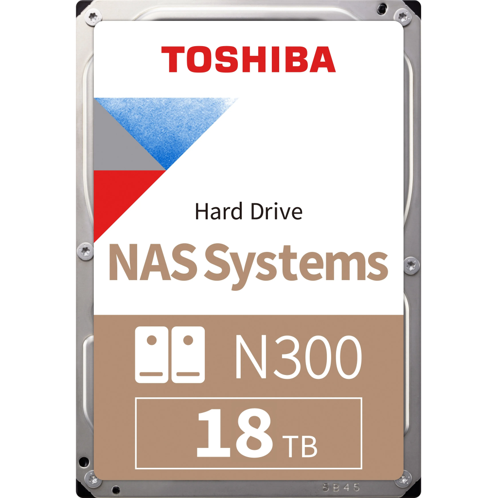 TOSHIBA N300, HDWG51JUZSVA, 3.5", 18TB, 512Mb 7200 Rpm, SATA3, 7/24 NAS, SERVER, HDD (Turkiye Distributoru Garantili)