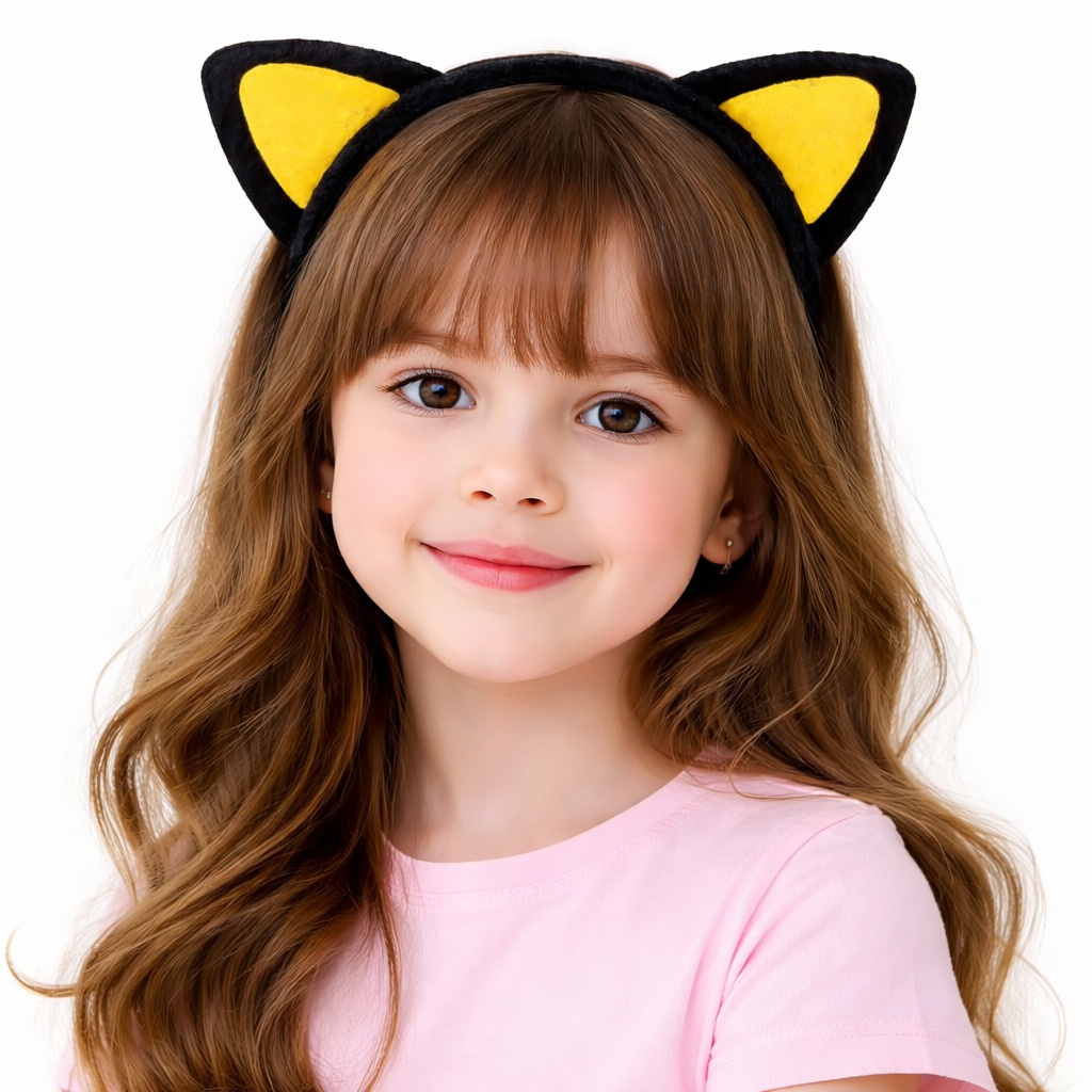 Pelus Kedi Kulak Tac Sari Siyah