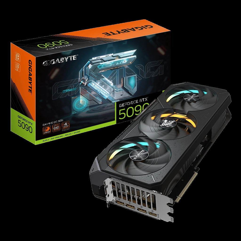 GIGABYTE GV-N5090GAMING OC-32GD, RTX5090, GAMING OC, 32Gb, GDDR7, 512BIT, 3 Fanli, 1xHDMI, 3xDP, GAMING Ekran KARTI
