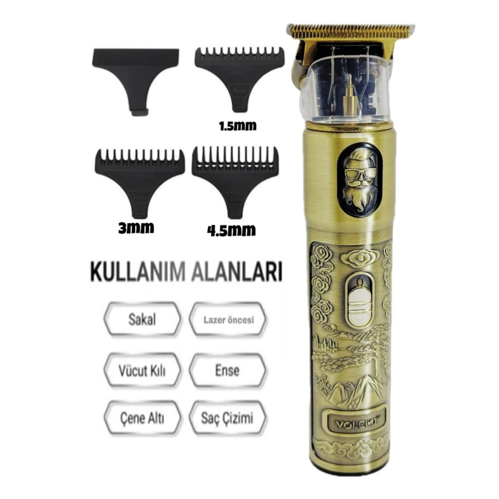 Sarj Gostergeli Sakal Lazer Oncesi Vucut Ense Sifira Yakin Tiras Makinesi