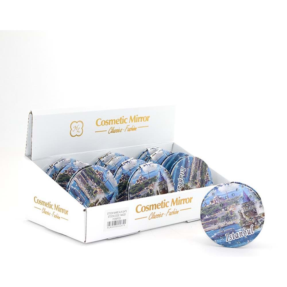 Tasli Istanbul Tasarimi El Aynasi Ince