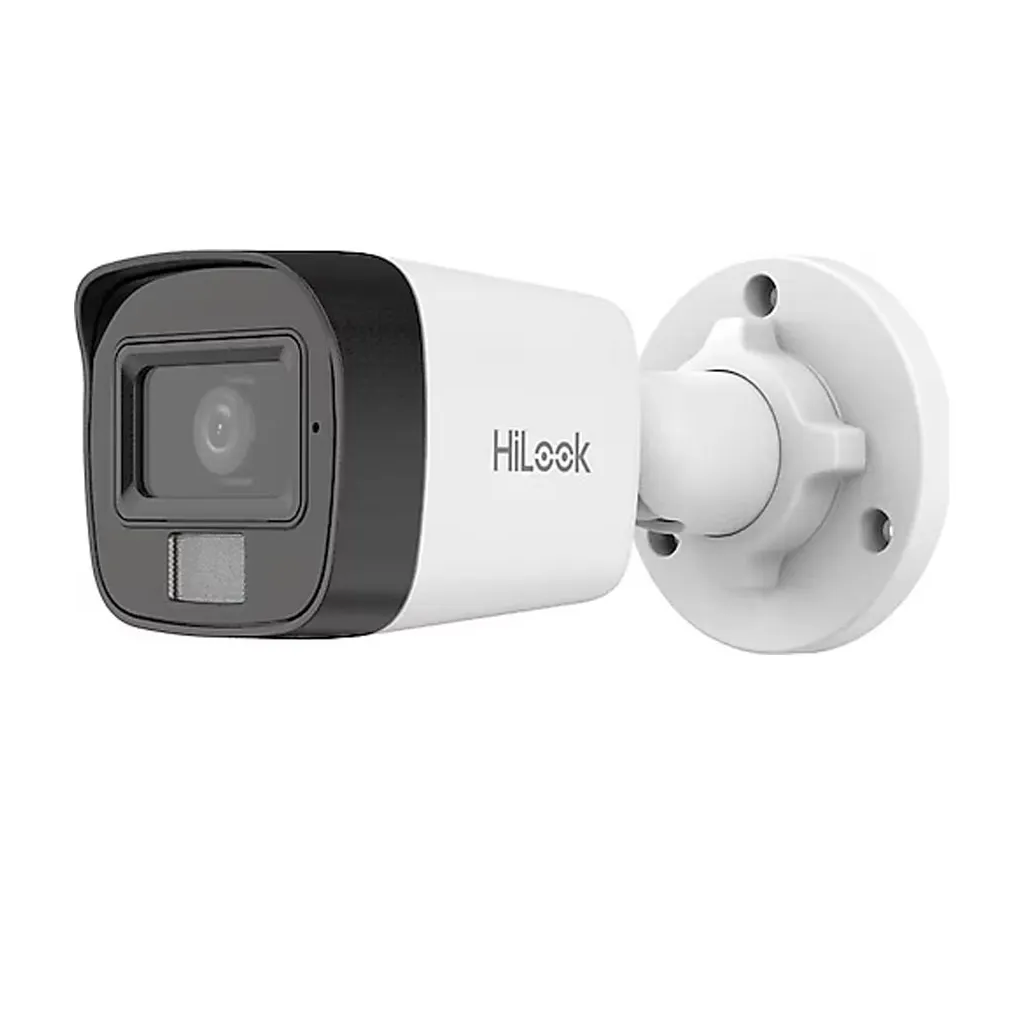 HILOOK IPC-B140HA-LUFC, 4Mpix, 2,8mm Lens, H265+, Dual Light, 20Mt Gece Gorusu, Dahili Mikrofon, IP67, PoE, Bullet, IP Kamera