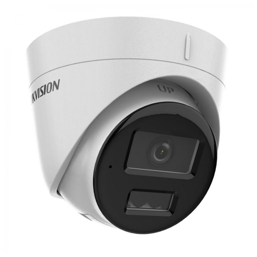 HIKVISION DS-2CD1323G2-LIUF 2Mpix, 2,8mm Lens, H265+, Hybrid Light,  30Mt Gece Gorusu, PoE, Mikrofonlu Dome IP Kamera
