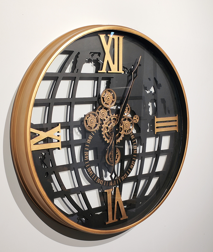 Ozel Tasarim Metal Carkli Duvar Saati