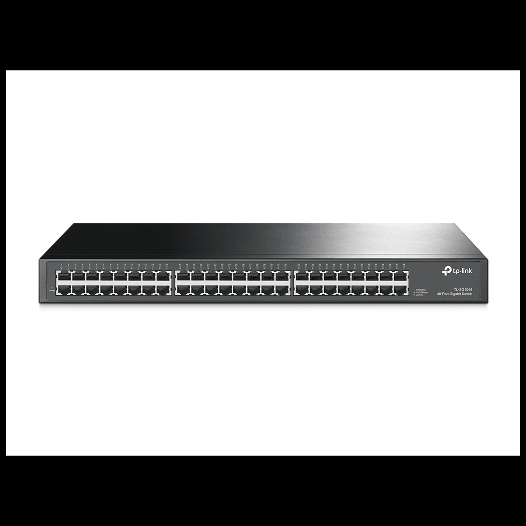 TP-LINK TL-SG1048, 48 Port, GigaBit, Yonetilemez, Metal Kasa, Rackmount Switch