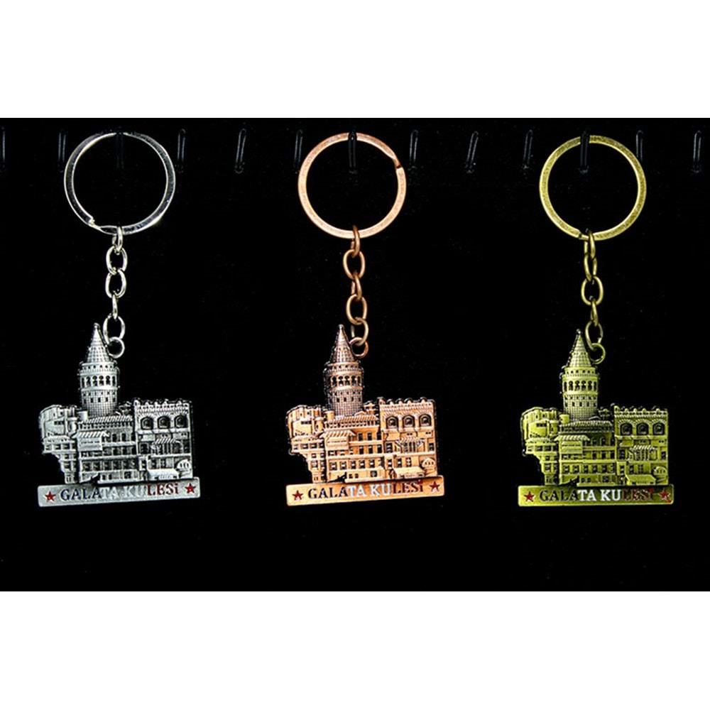 Metal Galata Kulesi Anahtarlik