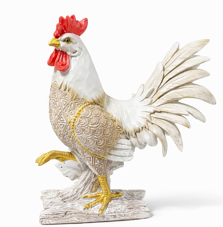 Ozel Tasarim Polyester Horoz Figuru