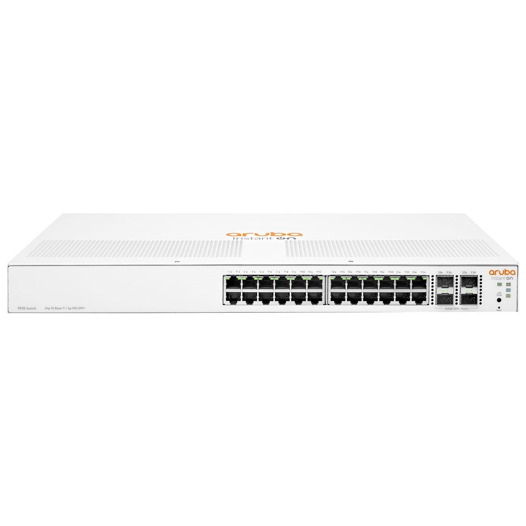 HP Aruba Instant On, JL682A, 1930-24G, 24Port, GigaBit, 4 Port Gigabit SFP, Yonetilebilir, Rack Mount Switch