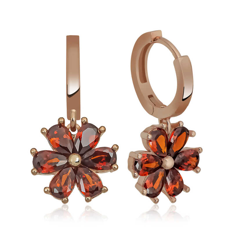 Gumus Kirmizi Cicek Kupe