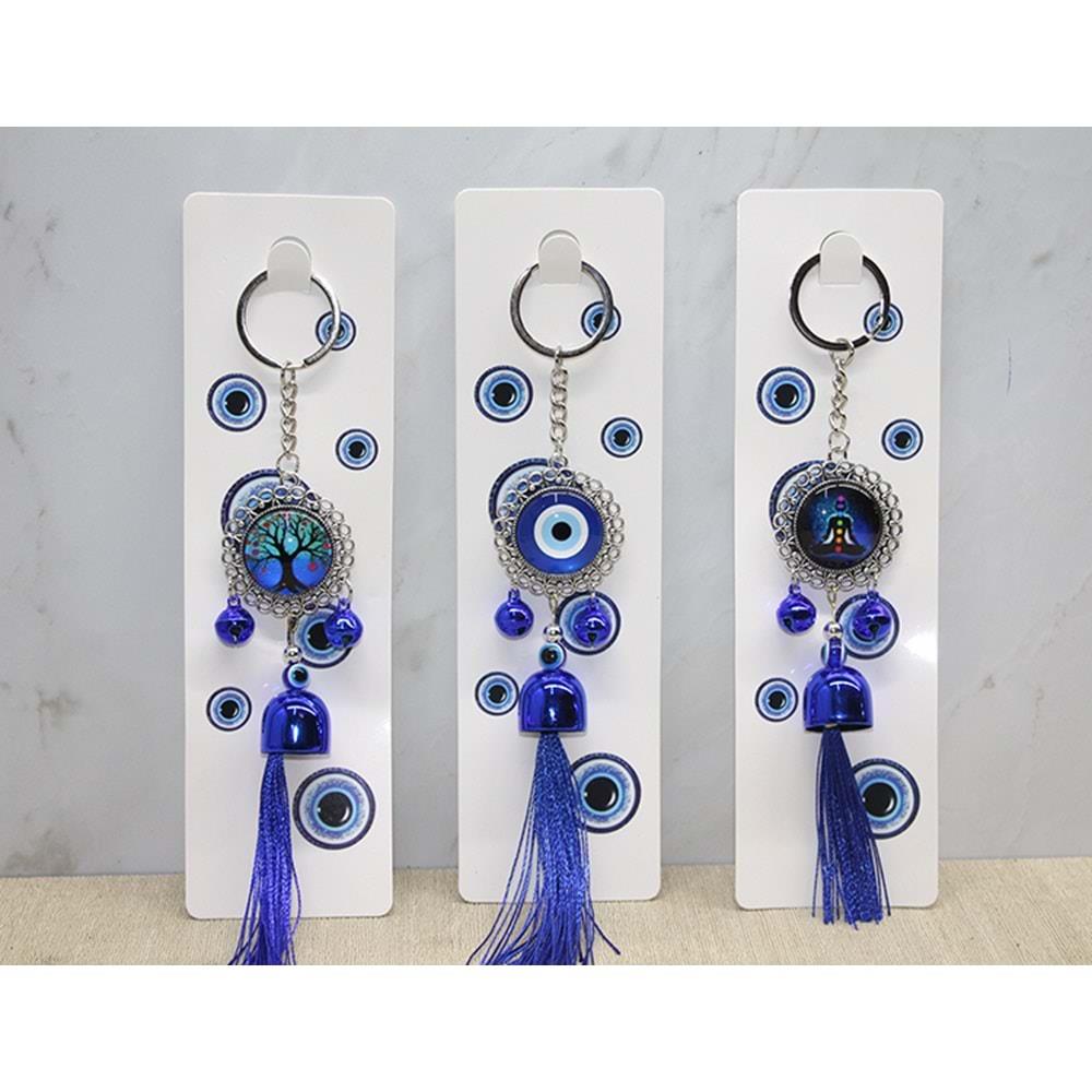 Metal Nazar Boncugu Anahtarlik