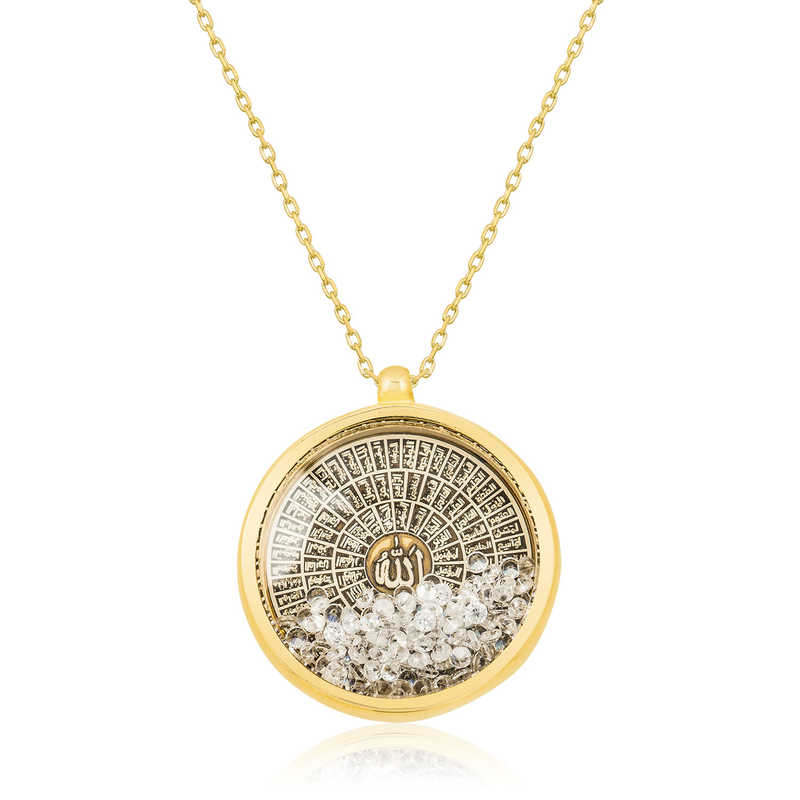 Gumus Gold Esmaul Husna Bayan Kolye