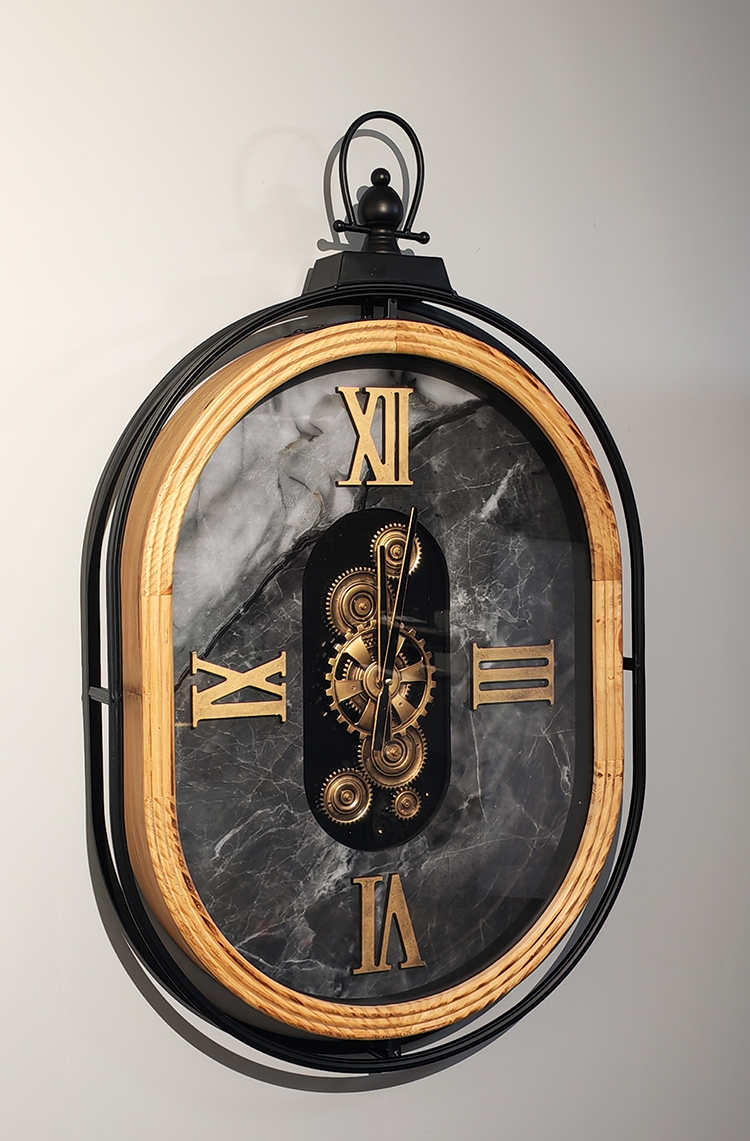 Ozel Tasarim Metal Carkli Duvar Saati