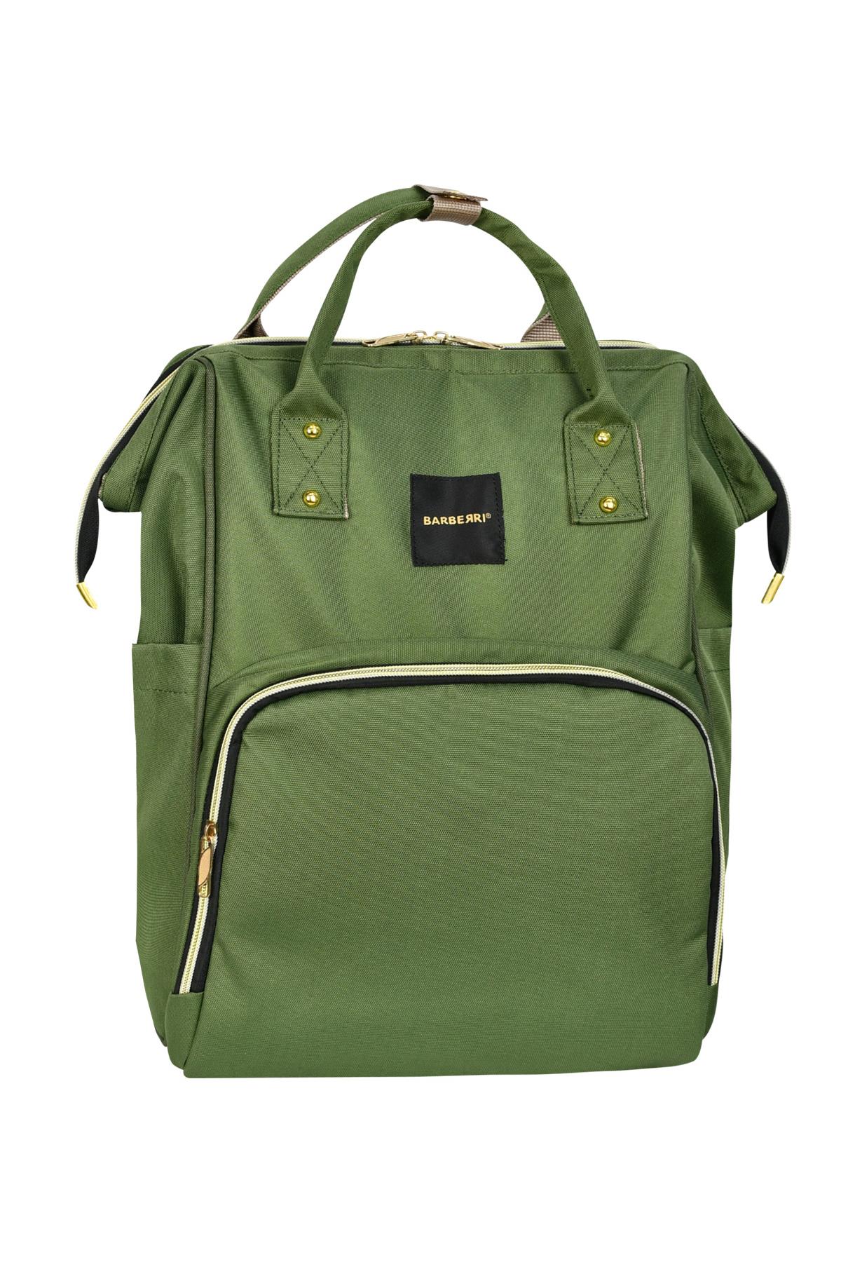 Cok Amacli Anne Bebek Bakim Sirt Cantasi Klasik Yesil