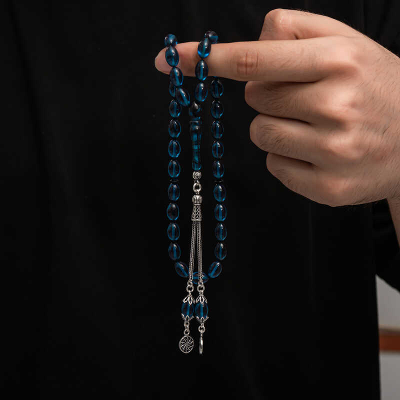 Gumus Puskul Sikma Kehribar Tesbih