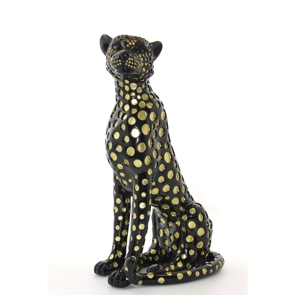 Polyester Jaguar Figuru Dekoratif Hediyelik