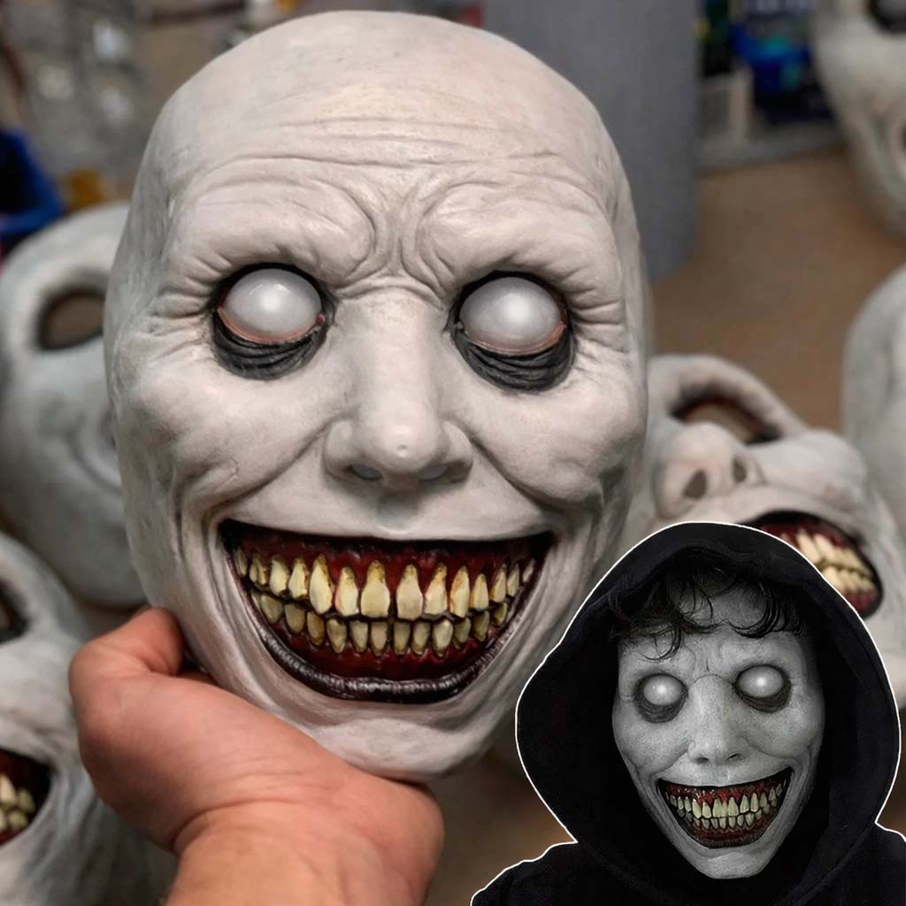 Dehset Guluslu Donuk Goz Efektli Korku Maskesi 22x18 cm