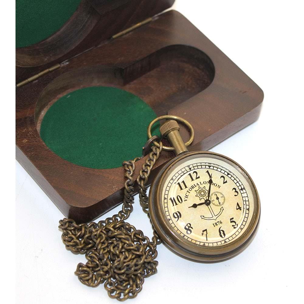 Ahsap Kutulu Pirinc Kostekli Saat