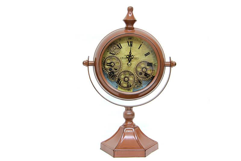 Masaustu Mat Kahve Carkli Saat Roma Rakamli Kostek Modeli