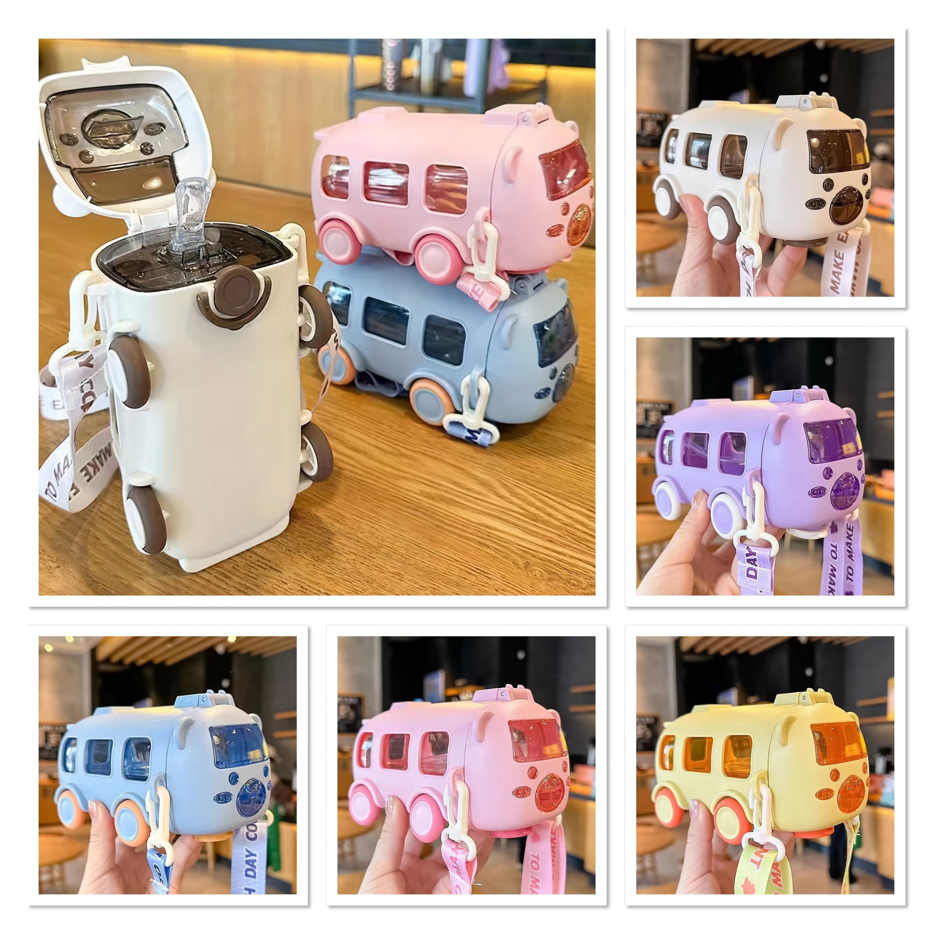 Otobus Tasarimi Pipetli Su Matarasi 500 Ml