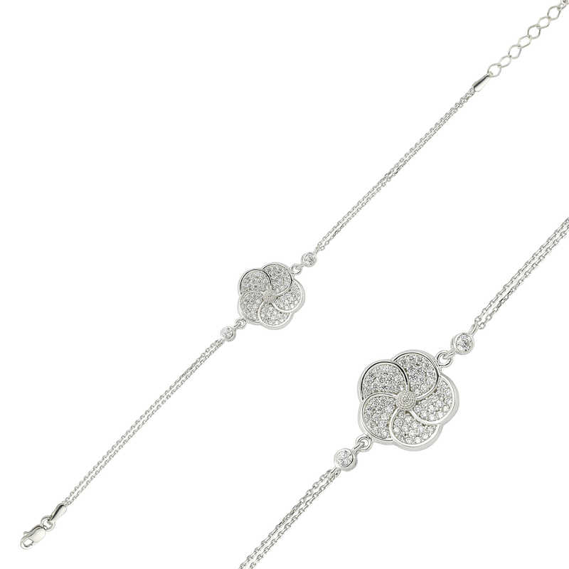 925 Ayar Gumus Papatya Bileklik