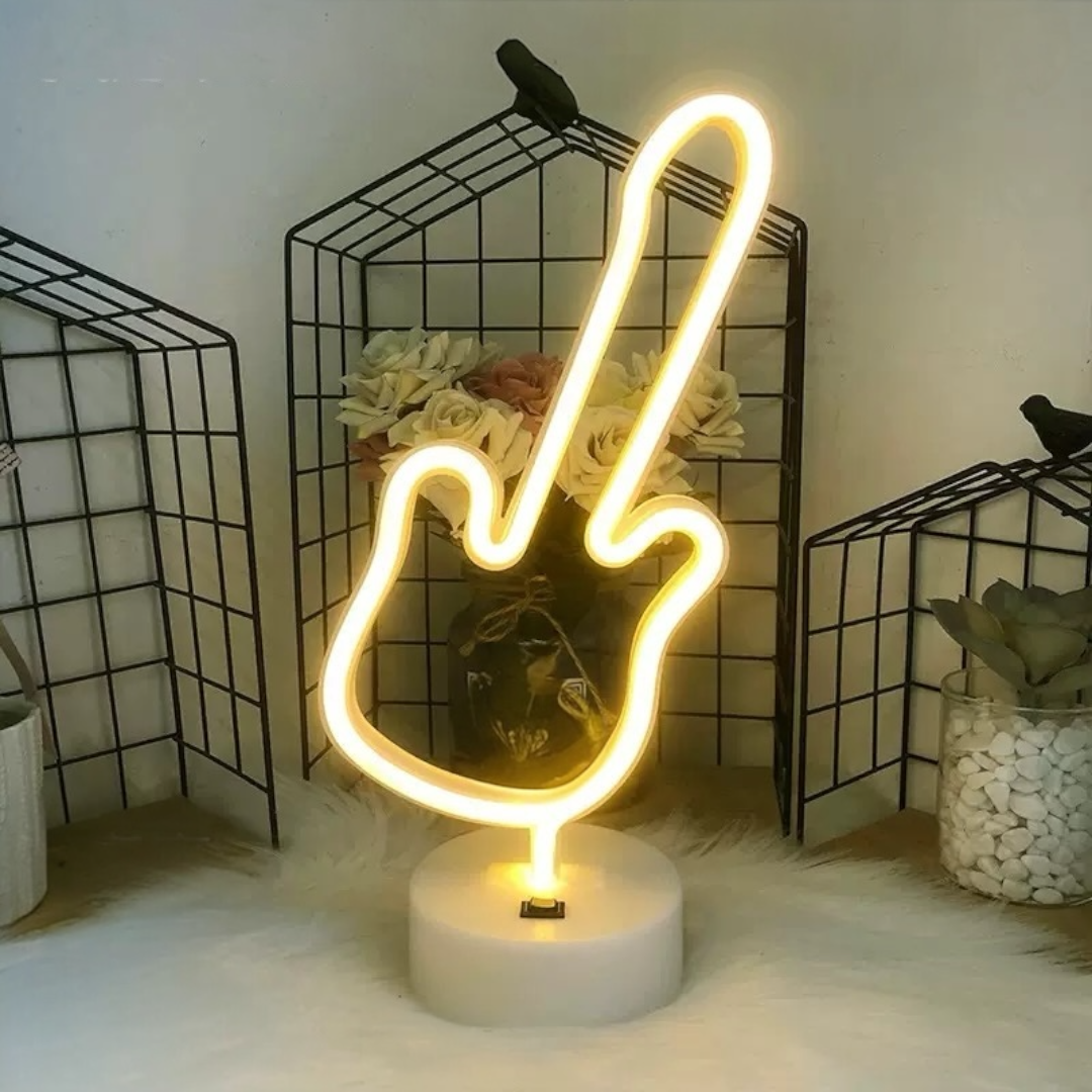 Neon Gitar Masa Lambasi PIL+USB
