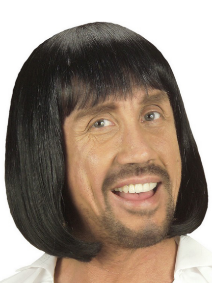 Parti Aksesuar Siyah Renk Erkekler Icin Kisa Ortacag Perugu