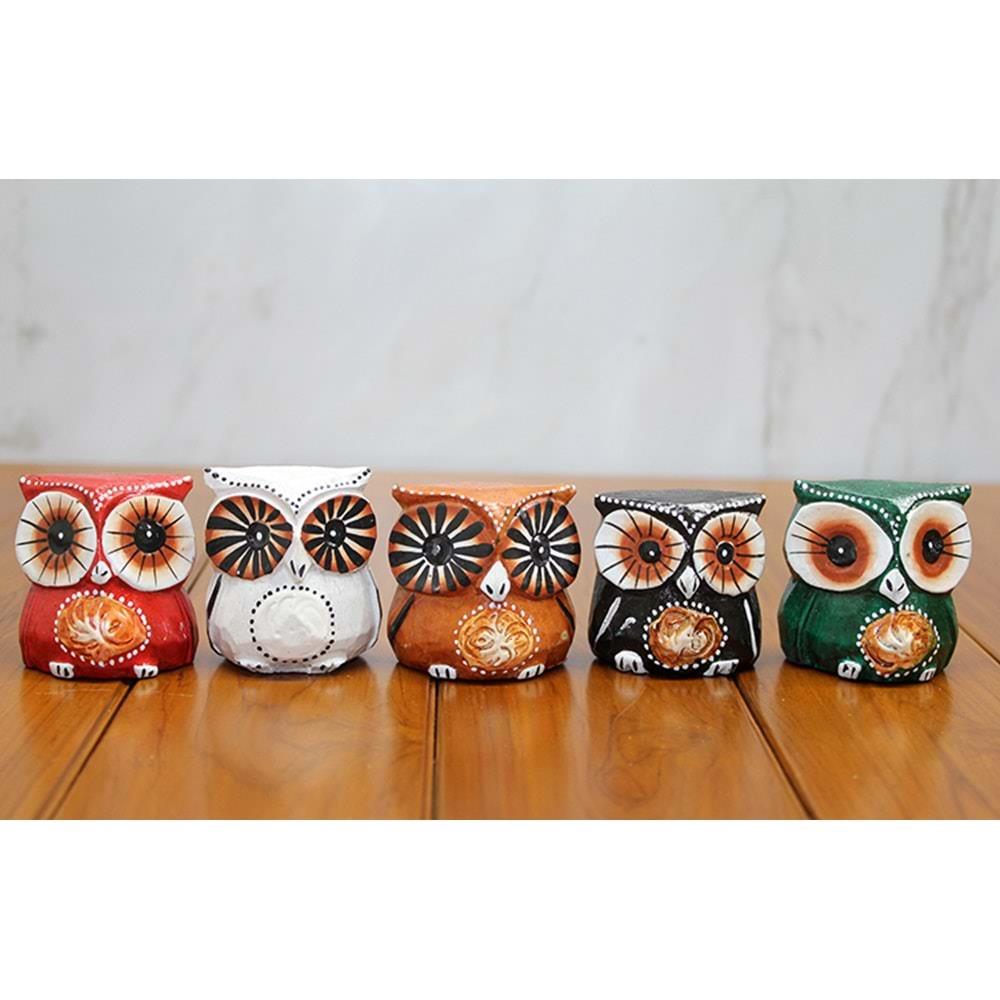 Ahsap 5'Li Baykus Seti