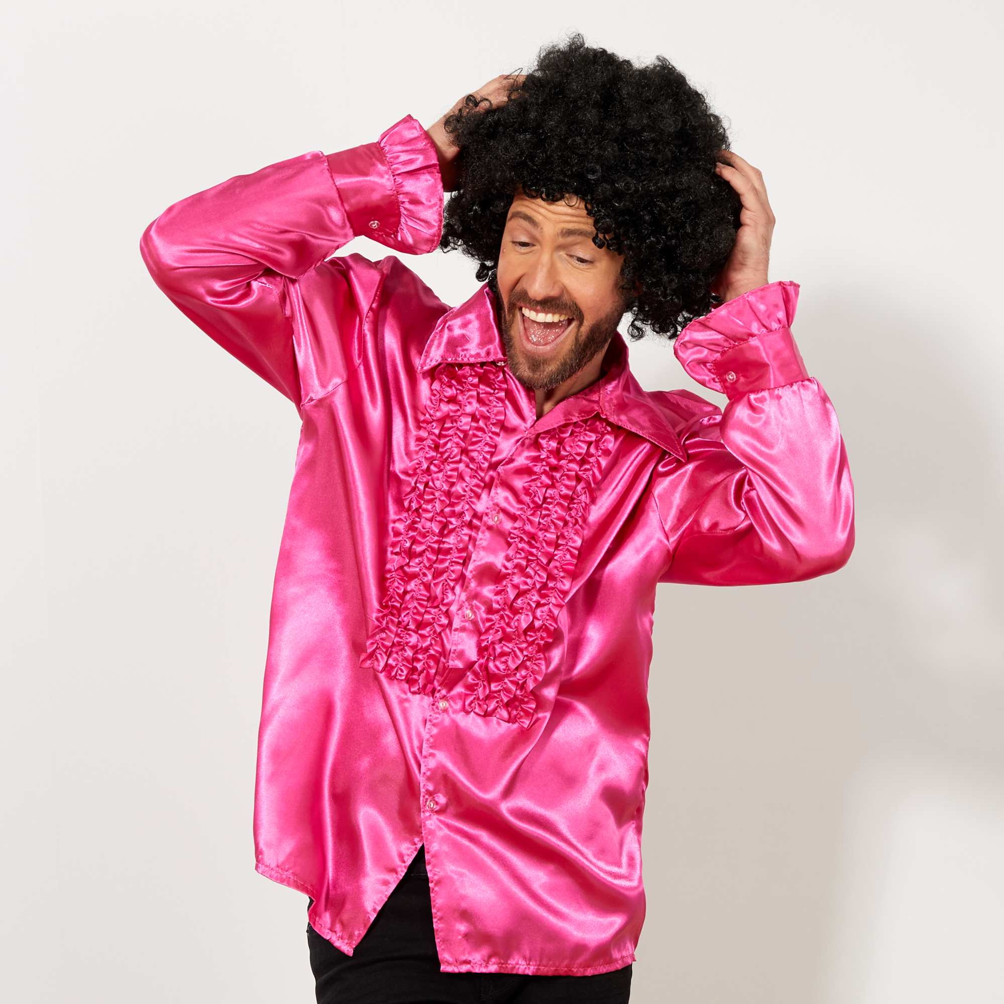 Siyah Renk Kivircik Afro Bonus Peruk