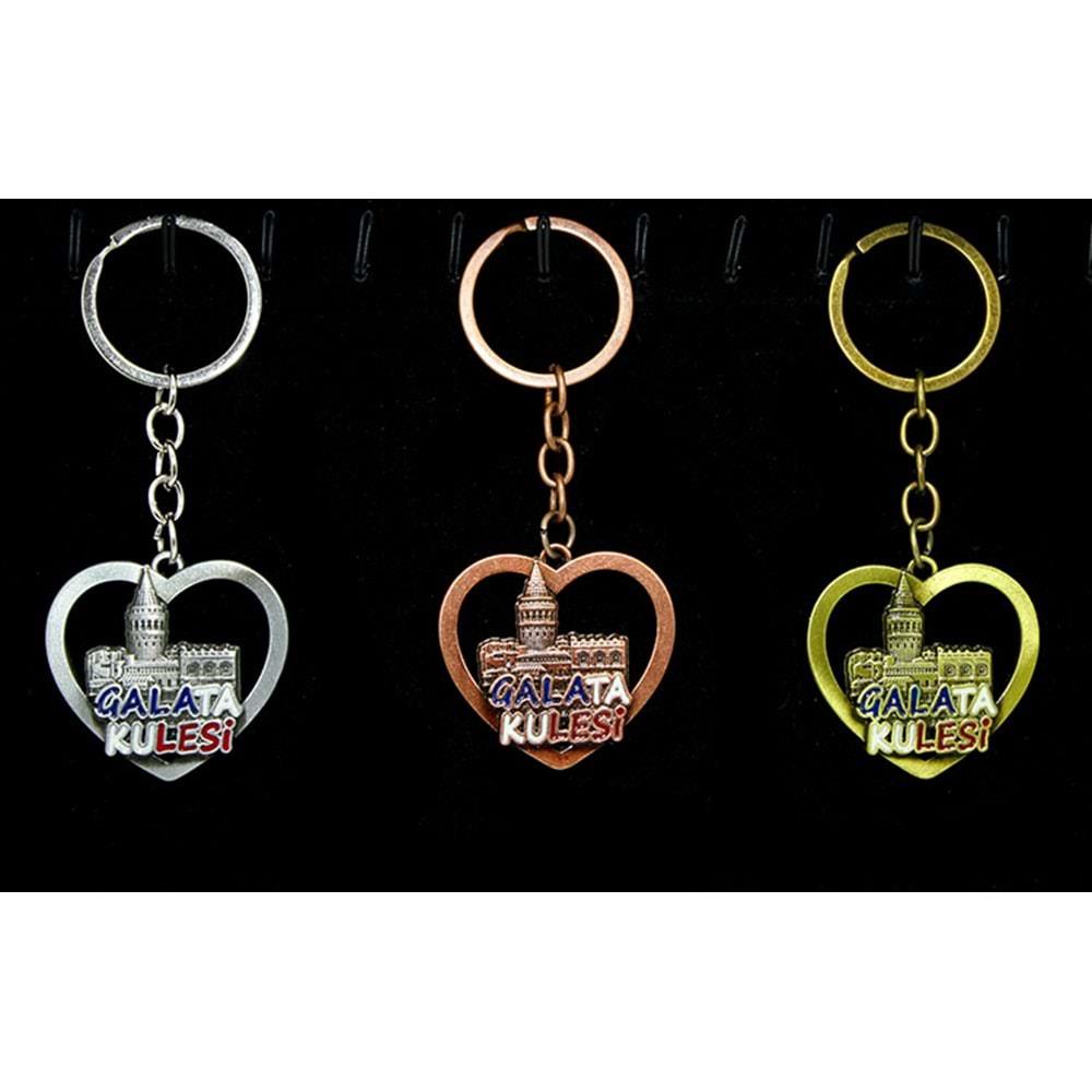Metal Galata Kulesi Anahtarlik