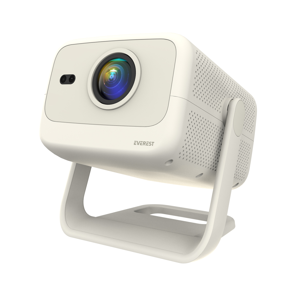 EVEREST PJ05, 400 LED Lumen, 1920X1080P, 1xHDMI, 1xUSB, RJ45, WiFi 6, Bluetooth, 30.000 Saat Led Omru, 1.5W Speaker, Android 9, 4K Destekli Projeksiyon Cihazi