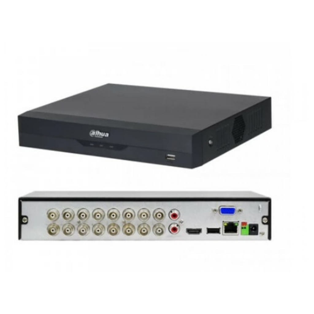 DAHUA XVR5116HS-5M-I3, 16 Kanal, 5Mpix H265+, 1 HDD, 5in1 DVR Cihazi