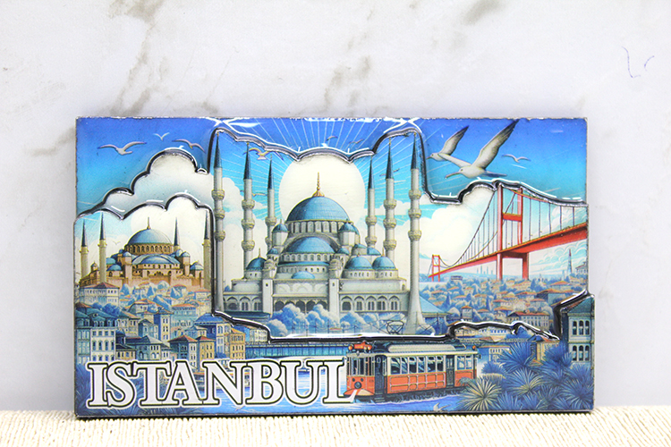 Ahsap Istanbul Temali Magnet