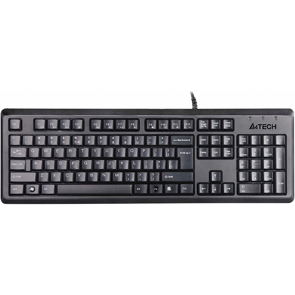A4 TECH KR-92, Siyah, USB Kablolu, Turkce Q, Multimedya, Klavye