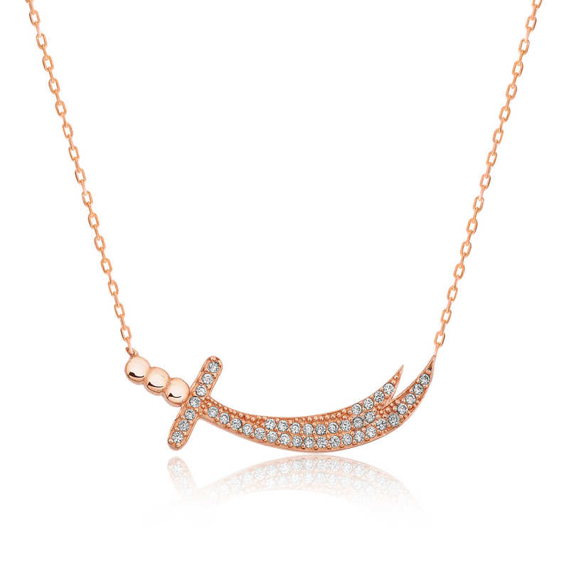 925 Ayar Gumus Zulfikar Kilici Kadin Gumus Kolye