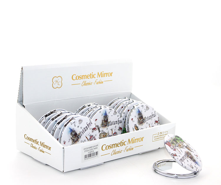 Tasli Istanbul Tasarimi El Aynasi Ince