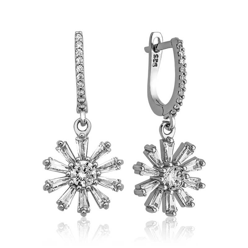 Gumus Trapez Tasli Cicek Kupe