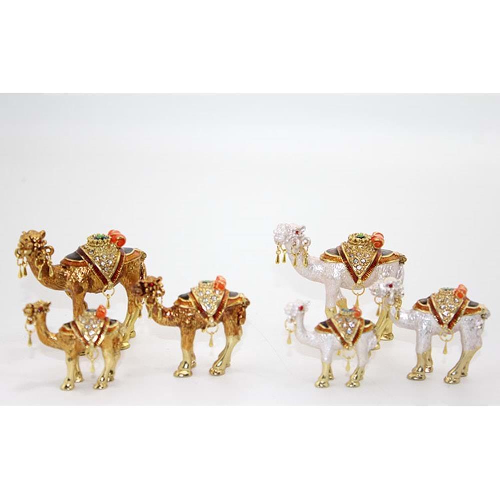 Tasli 3'Lu Deve Figuru Biblo