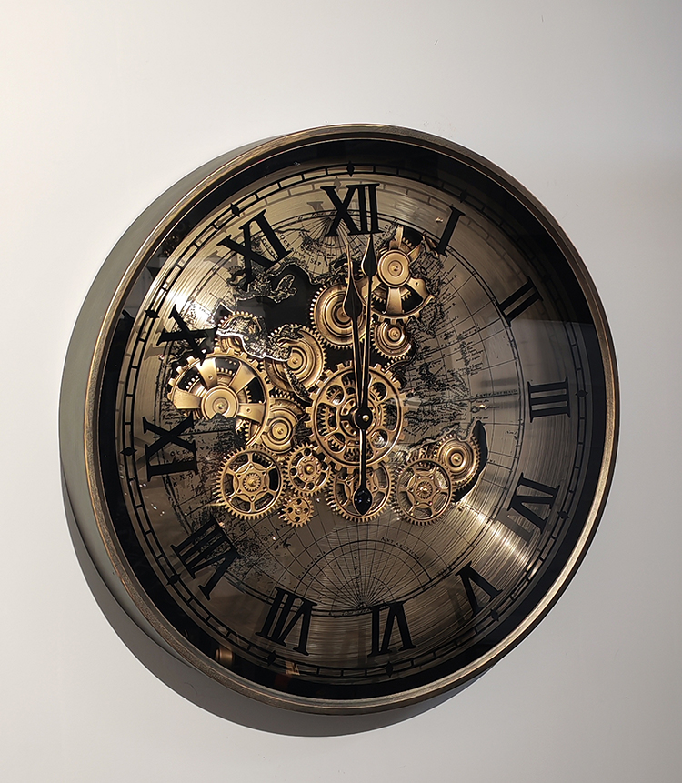 Ozel Tasarim Metal Carkli Duvar Saati