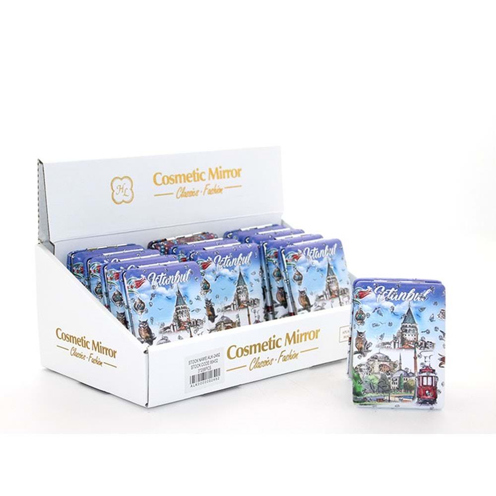 Tasli Istanbul Tasarimi El Aynasi Kalin