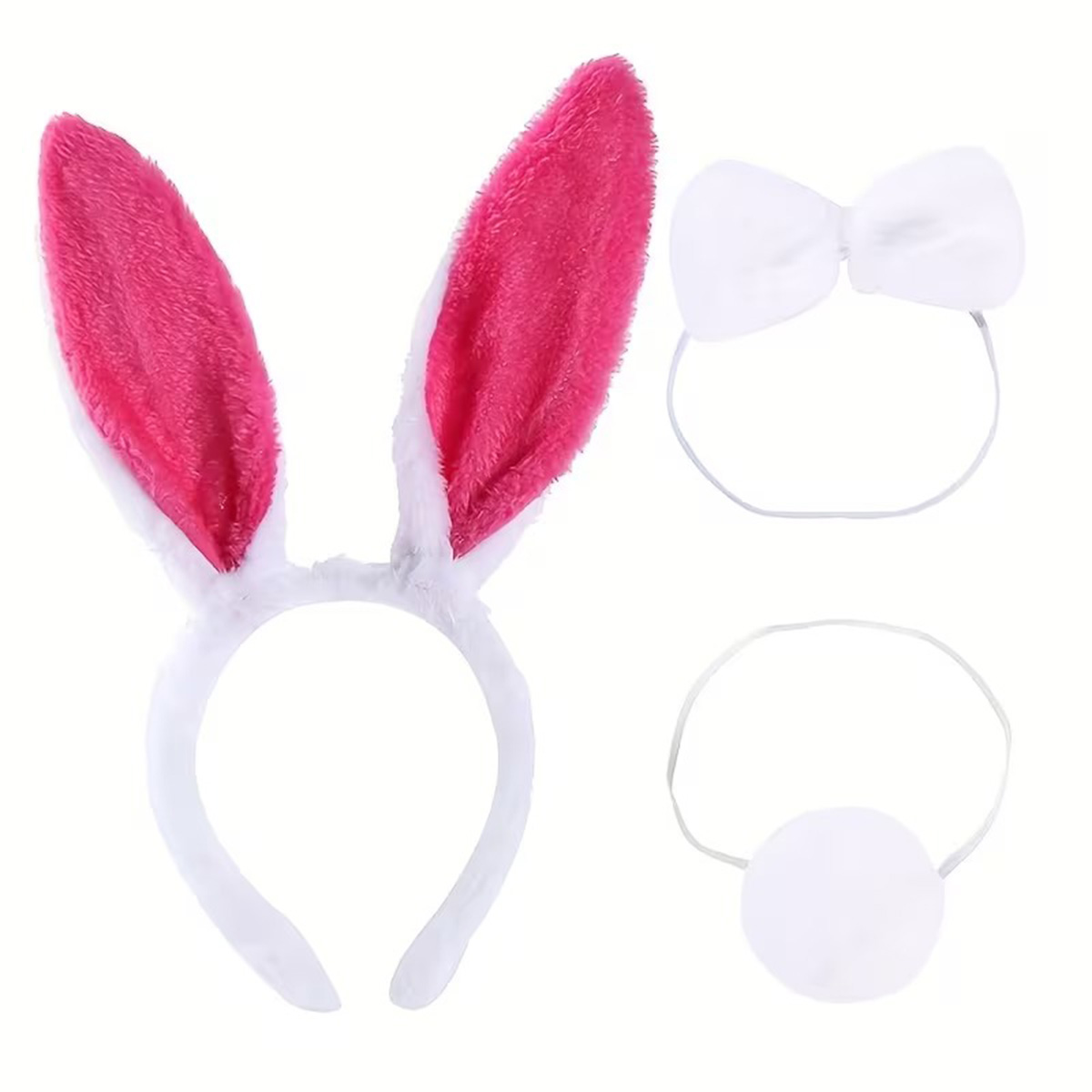 Fusya Pembe Tavsan Kulak Papyon Kuyruk