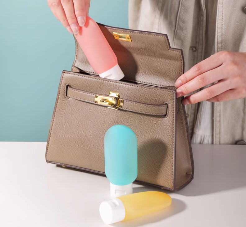 Seyahat Tipi Doldurulabilir Krem Sampuan Kutusu 3 lu Set