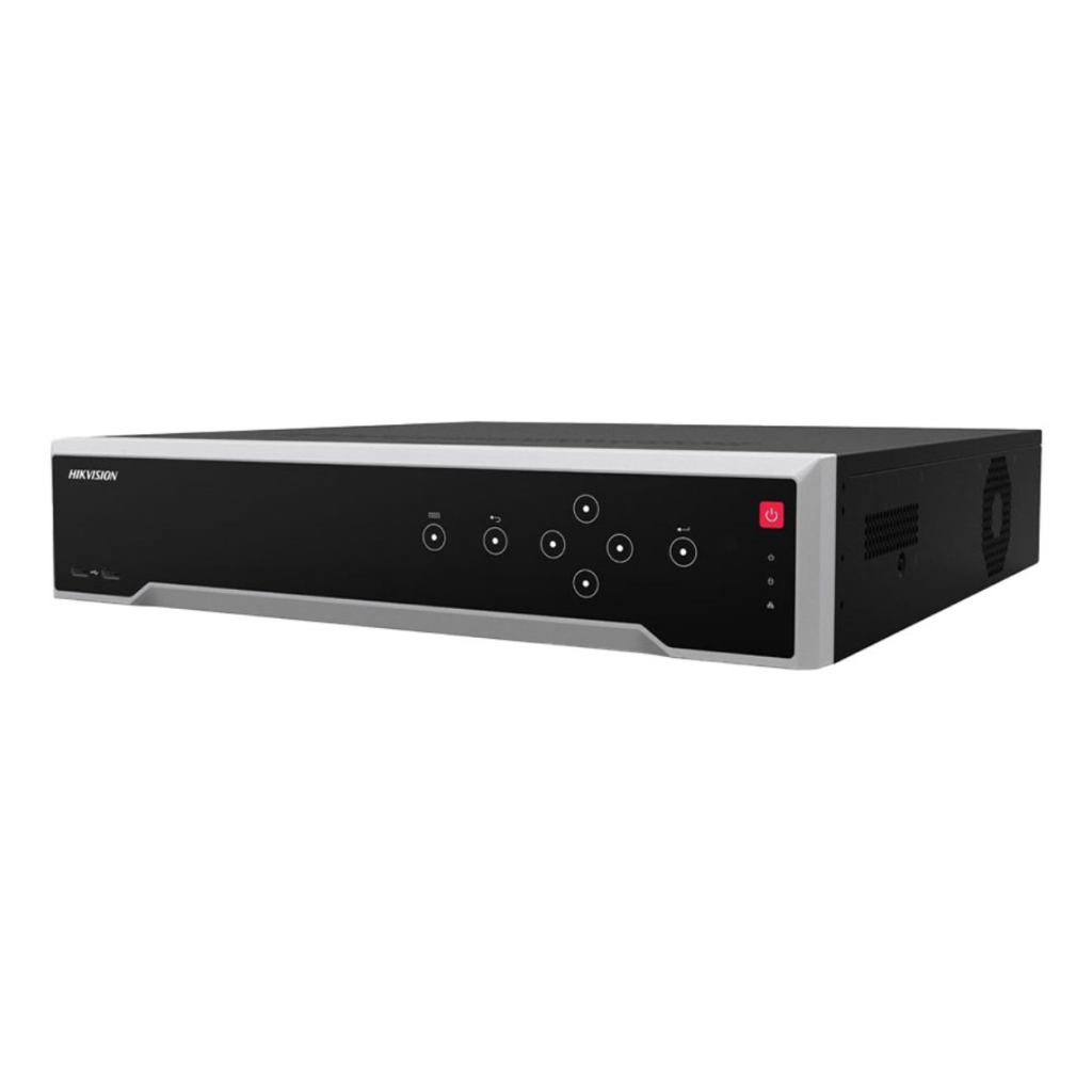 HIKVISION DS-8664NXI-I8/S, 64Kanal, 12Mpix, H265+, 8 HDD Destegi, 2160P Kayit, 320Mbps Bant Genisligi, Metal Kasa, 2 Port GigaBit Lan, RAID 0,1,5,6,10, NVR